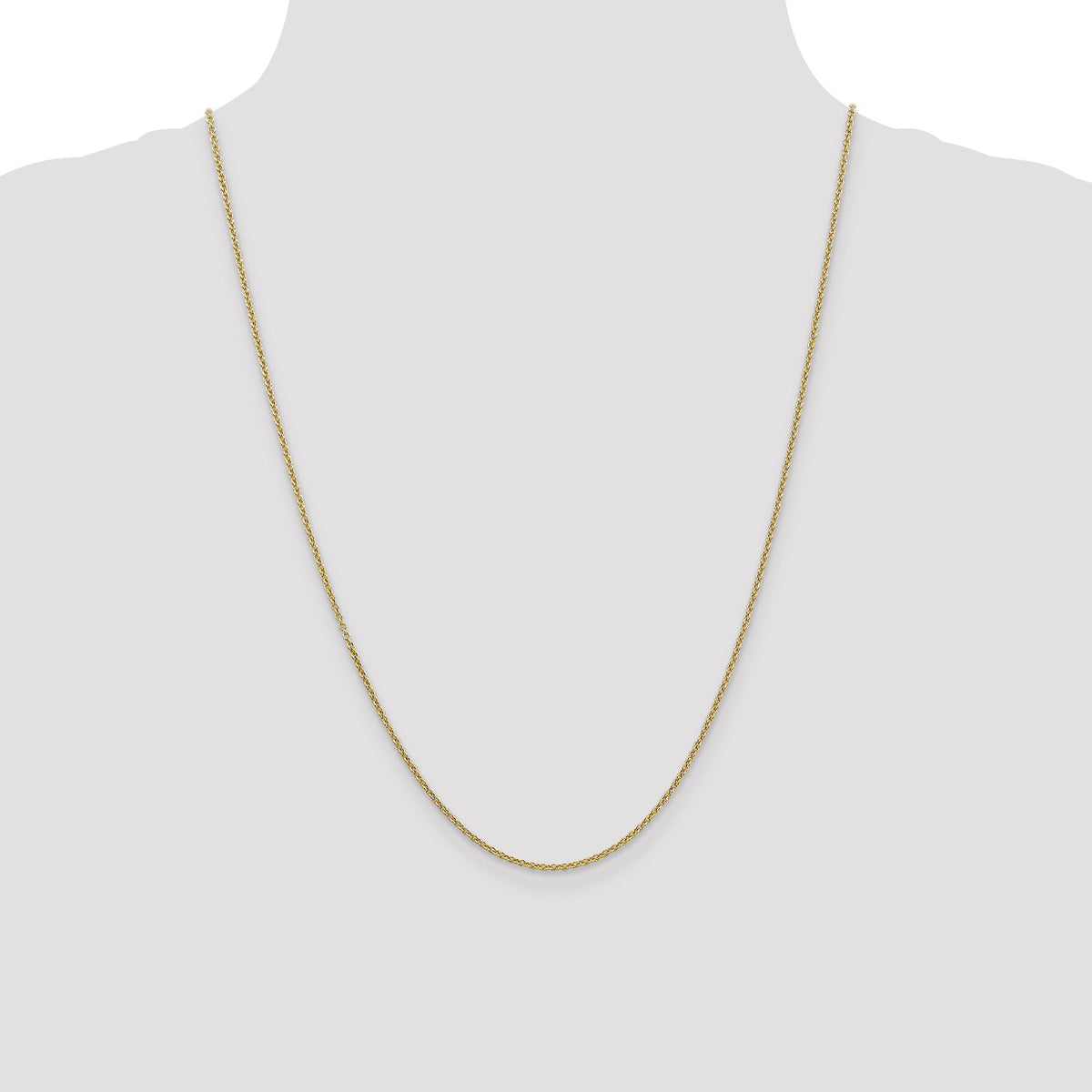 14k 1.6mm Round Open Link Cable Chain-PEN215-24