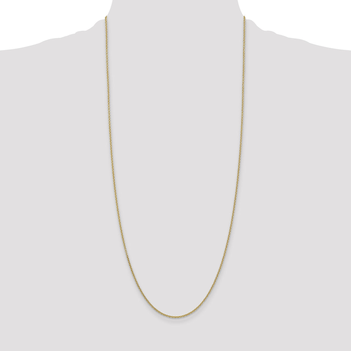 14k 1.6mm Round Open Link Cable Chain-PEN215-30