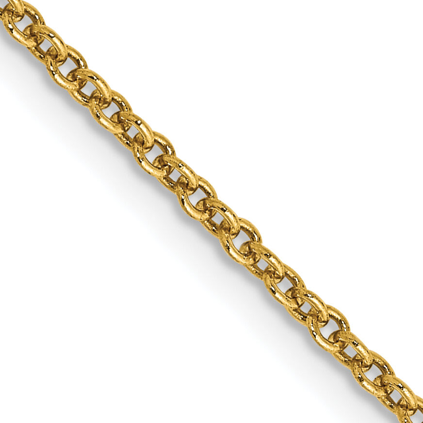 14k 1.6mm Round Open Link Cable Chain-PEN215-22