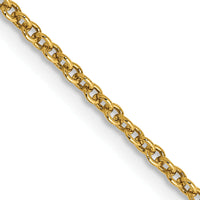 14k 1.6mm Round Open Link Cable Chain-PEN215-18
