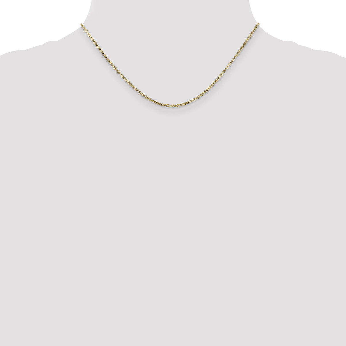 14k 2mm Round Open Link Cable Chain-PEN216-16
