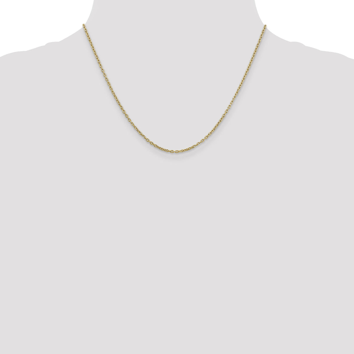 14k 2mm Round Open Link Cable Chain-PEN216-18