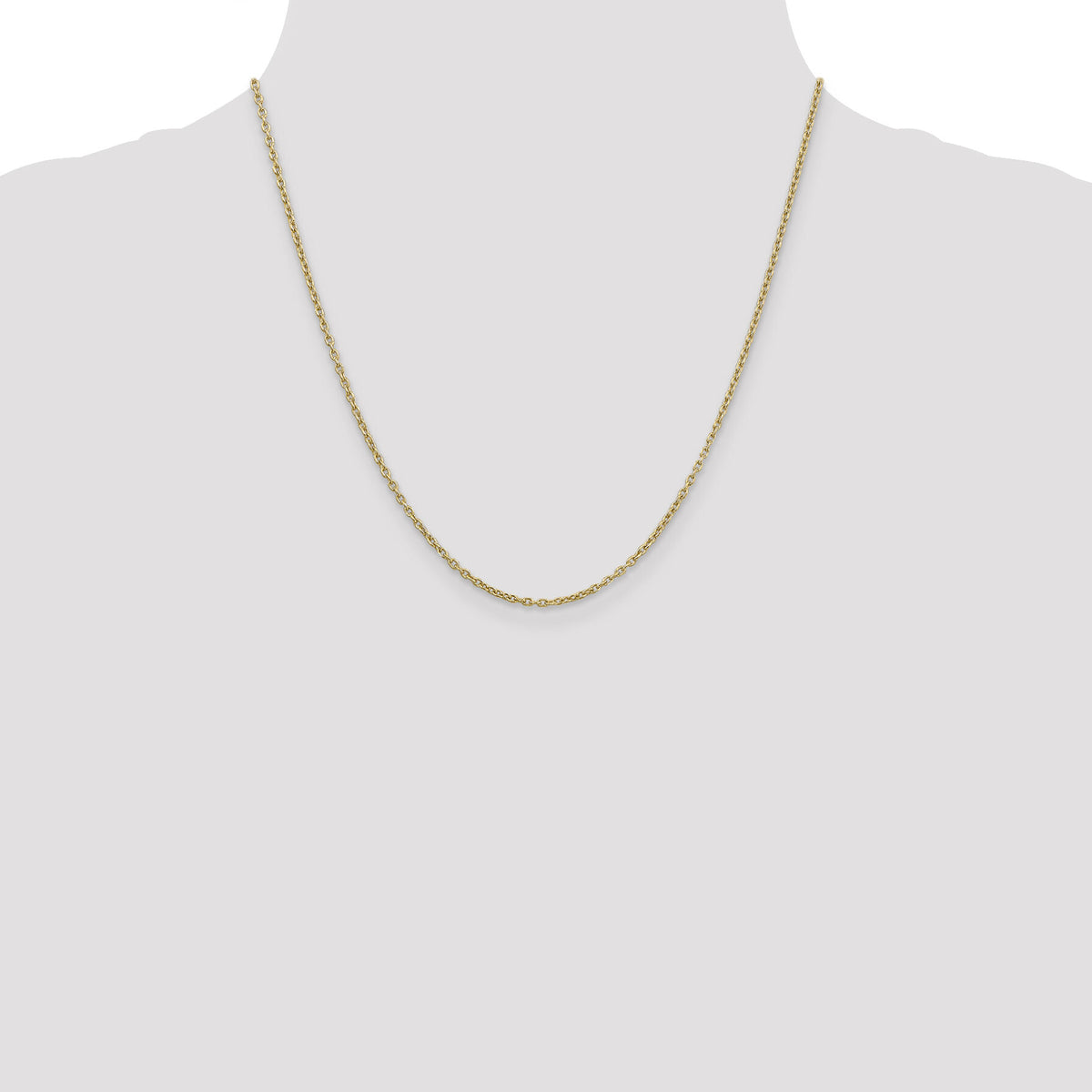 14k 2mm Round Open Link Cable Chain-PEN216-20