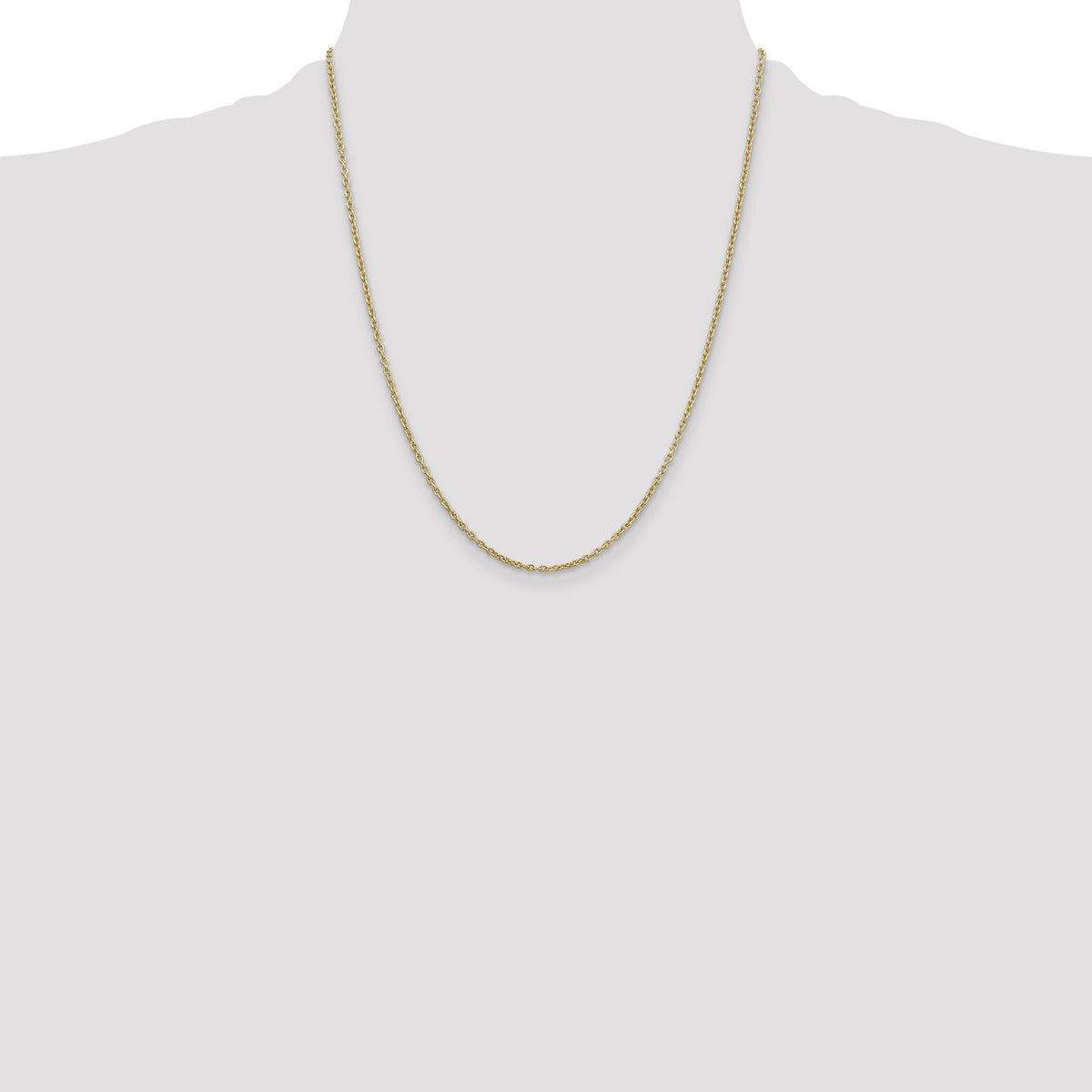 14k 2mm Round Open Link Cable Chain-PEN216-22