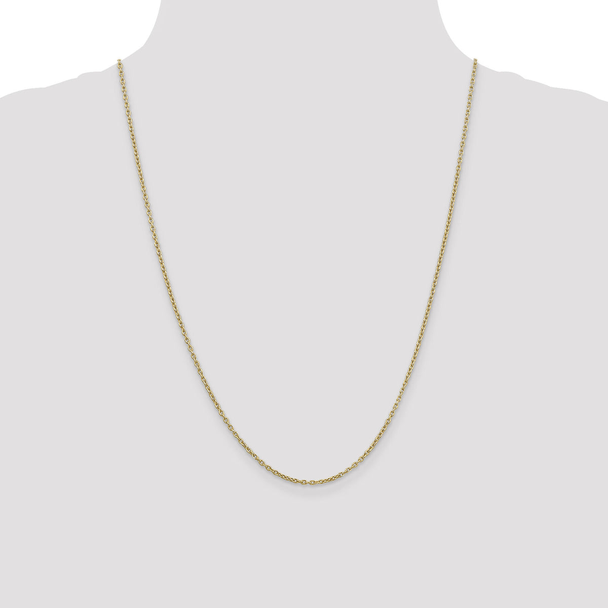 14k 2mm Round Open Link Cable Chain-PEN216-24