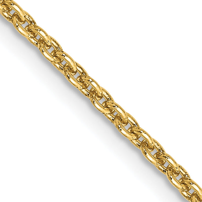 14k 2mm Round Open Link Cable Chain-PEN216-20