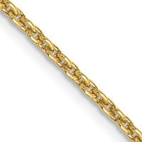 14k 2mm Round Open Link Cable Chain-PEN216-30