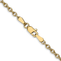 14k 2.4mm Round Open Link Cable Chain-PEN217-22