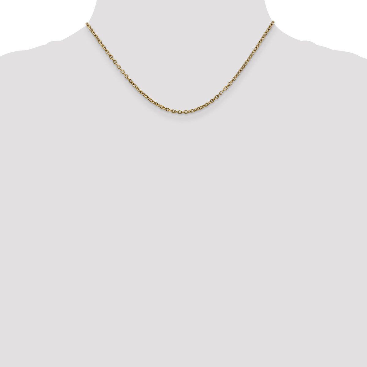 14k 2.4mm Round Open Link Cable Chain-PEN217-16