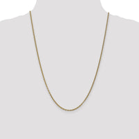 14k 2.4mm Round Open Link Cable Chain-PEN217-24