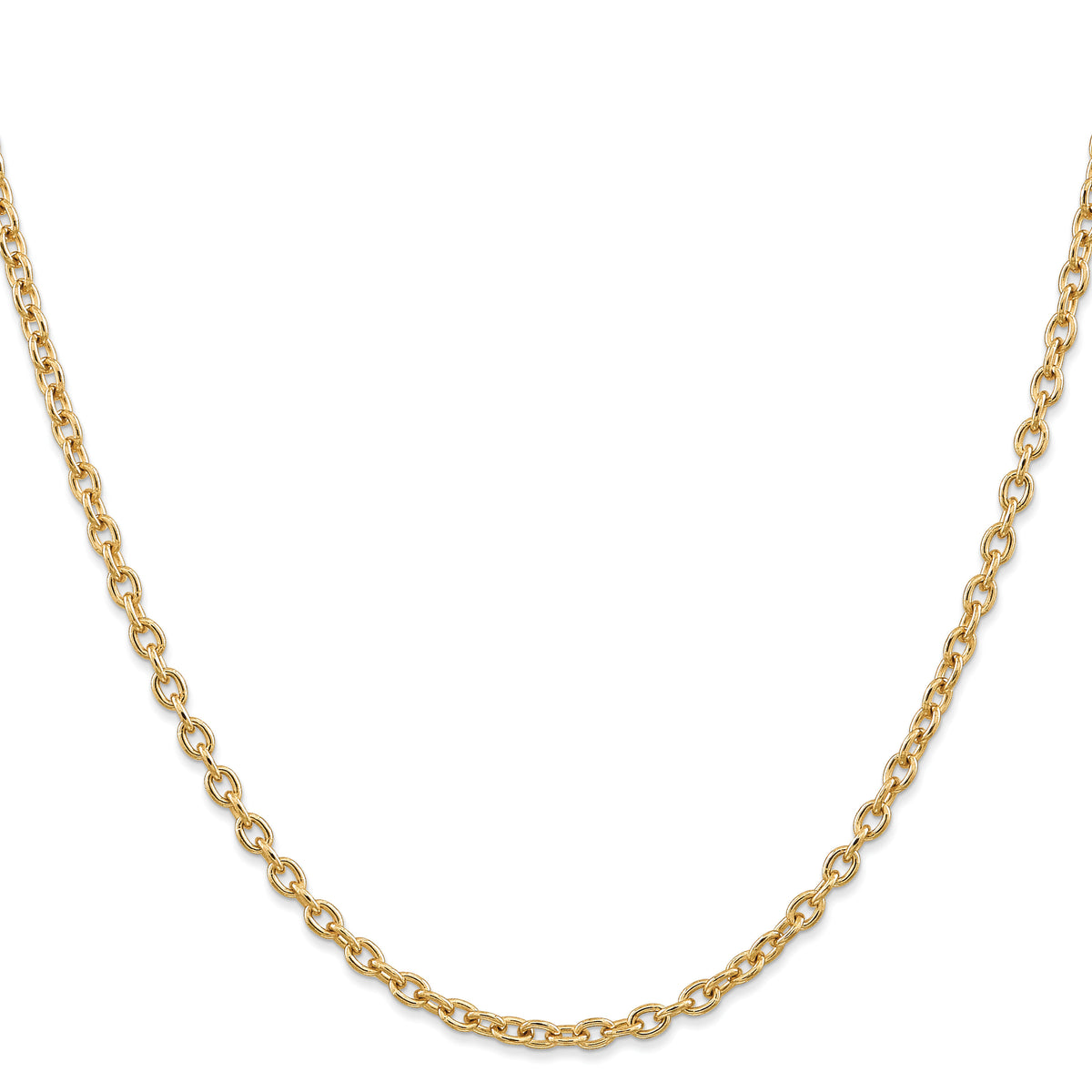 14k 3.2mm Round Open Link Cable Chain-PEN218-16