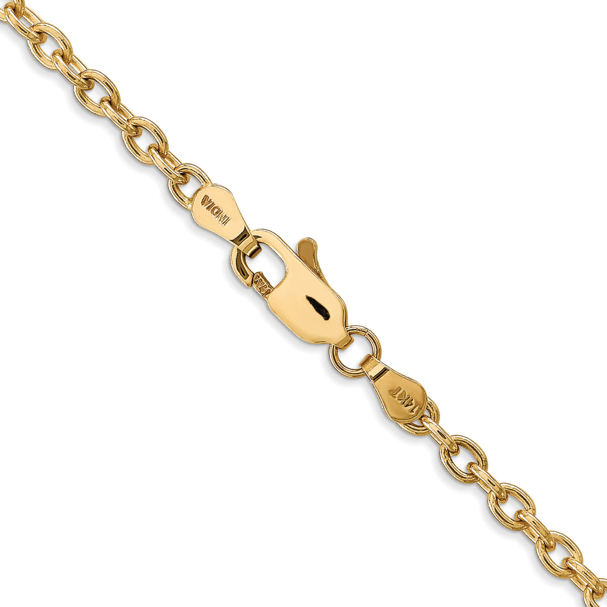 14k 3.2mm Round Open Link Cable Chain-PEN218-16
