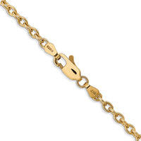 14k 3.2mm Round Open Link Cable Chain-PEN218-16