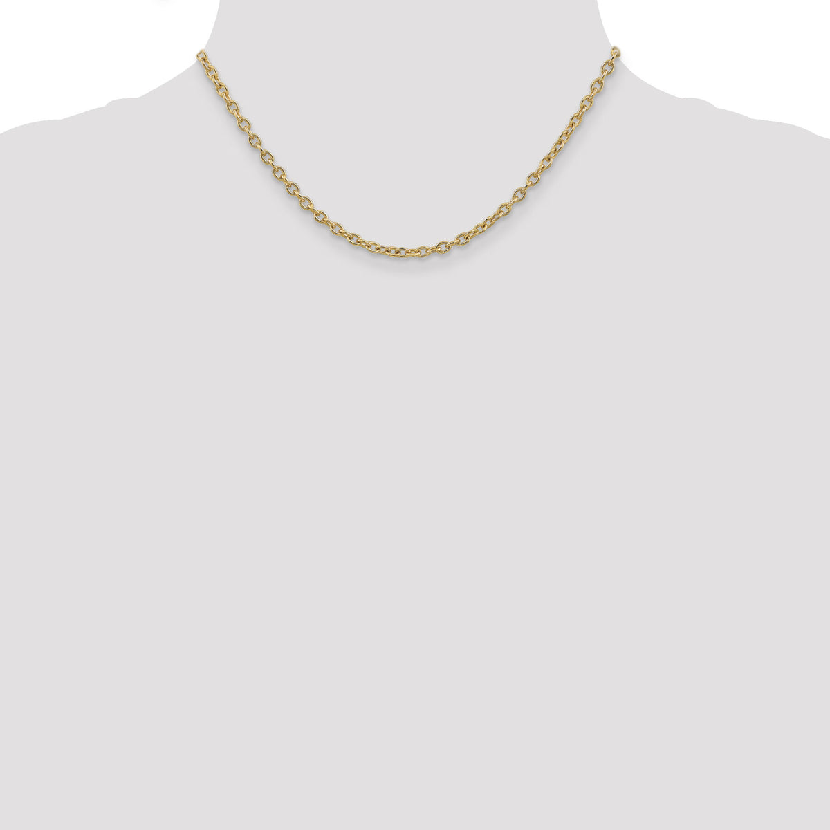14k 3.2mm Round Open Link Cable Chain-PEN218-16