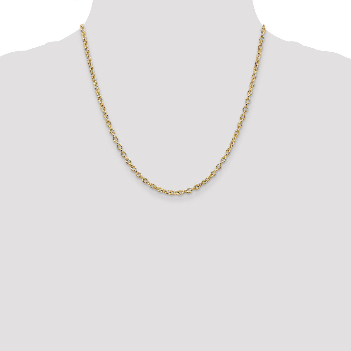 14k 3.2mm Round Open Link Cable Chain-PEN218-20