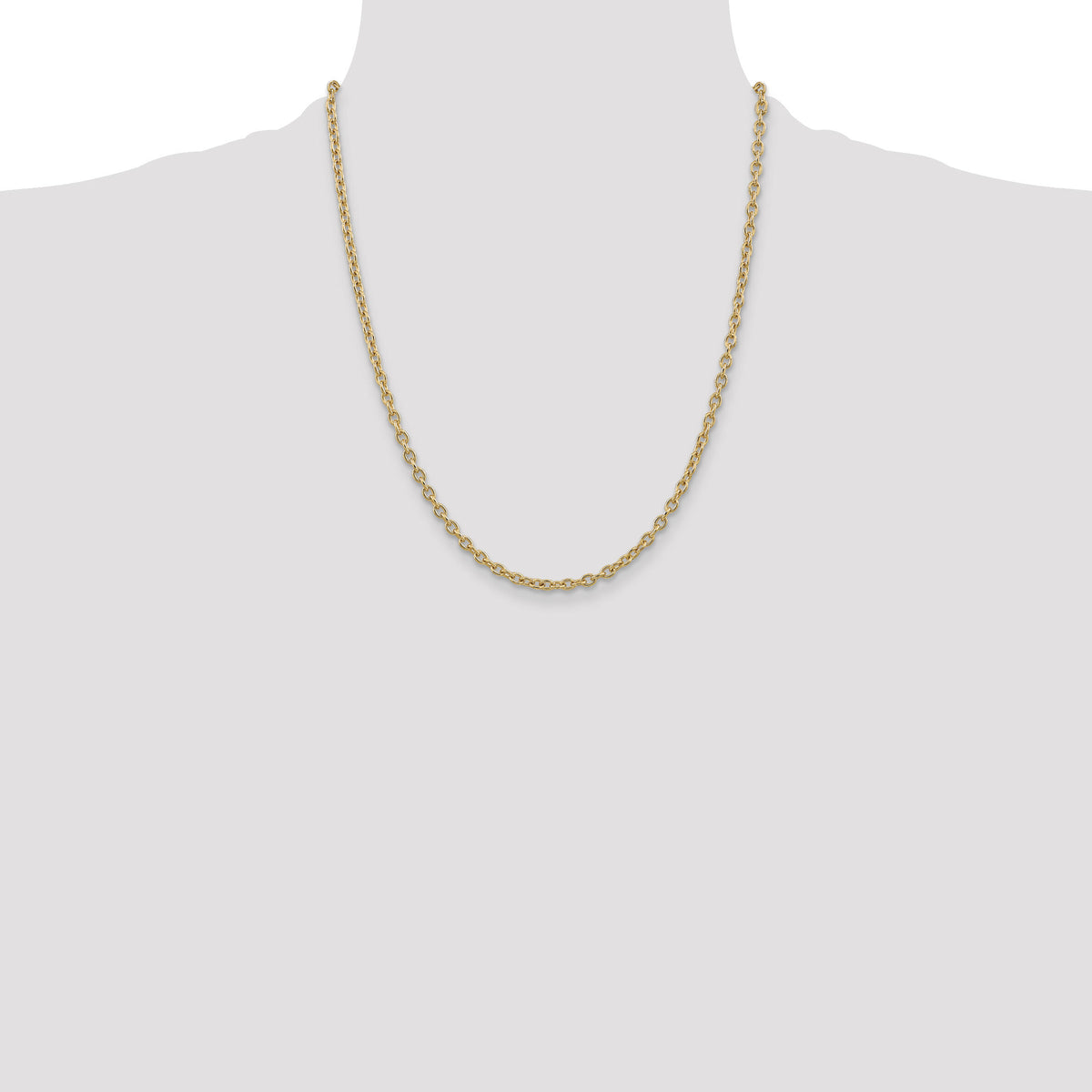 14k 3.2mm Round Open Link Cable Chain-PEN218-22