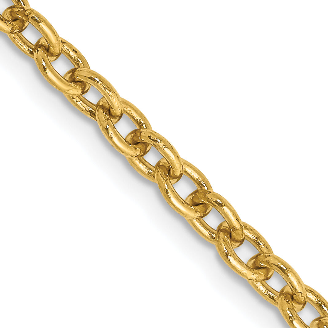 14k 3.2mm Round Open Link Cable Chain-PEN218-22