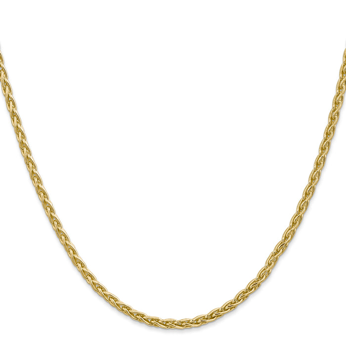 14k 3mm Parisian Wheat Chain-PEN22-26