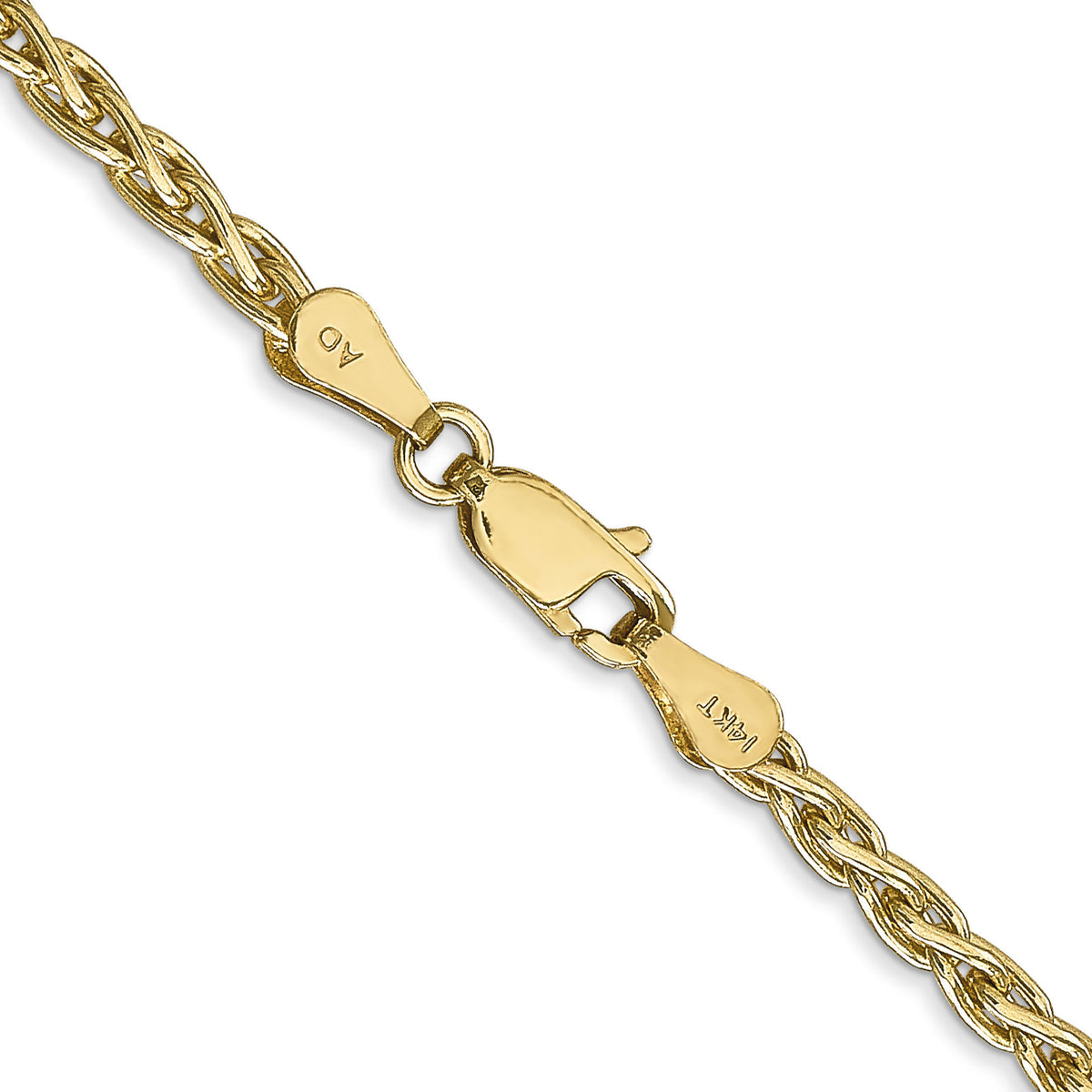 14k 3mm Parisian Wheat Chain-PEN22-26