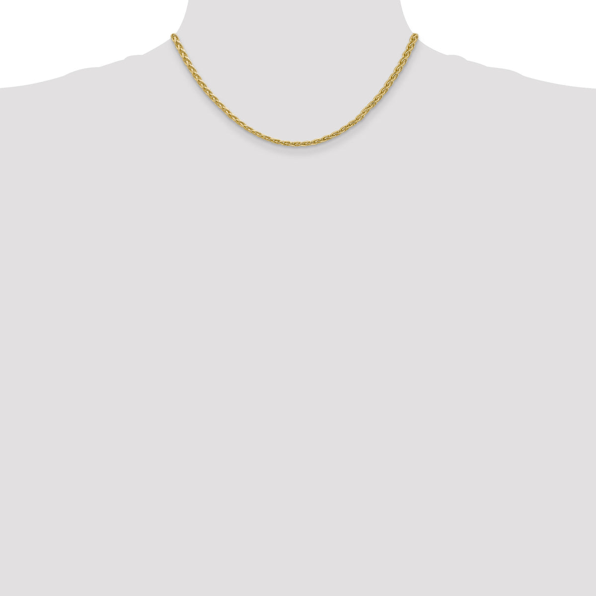 14k 3mm Parisian Wheat Chain-PEN22-16