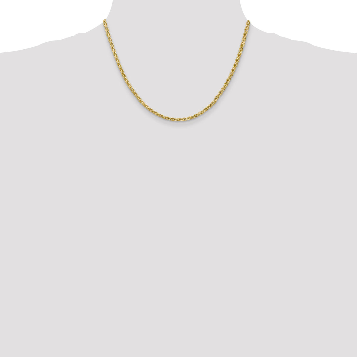 14k 3mm Parisian Wheat Chain-PEN22-18