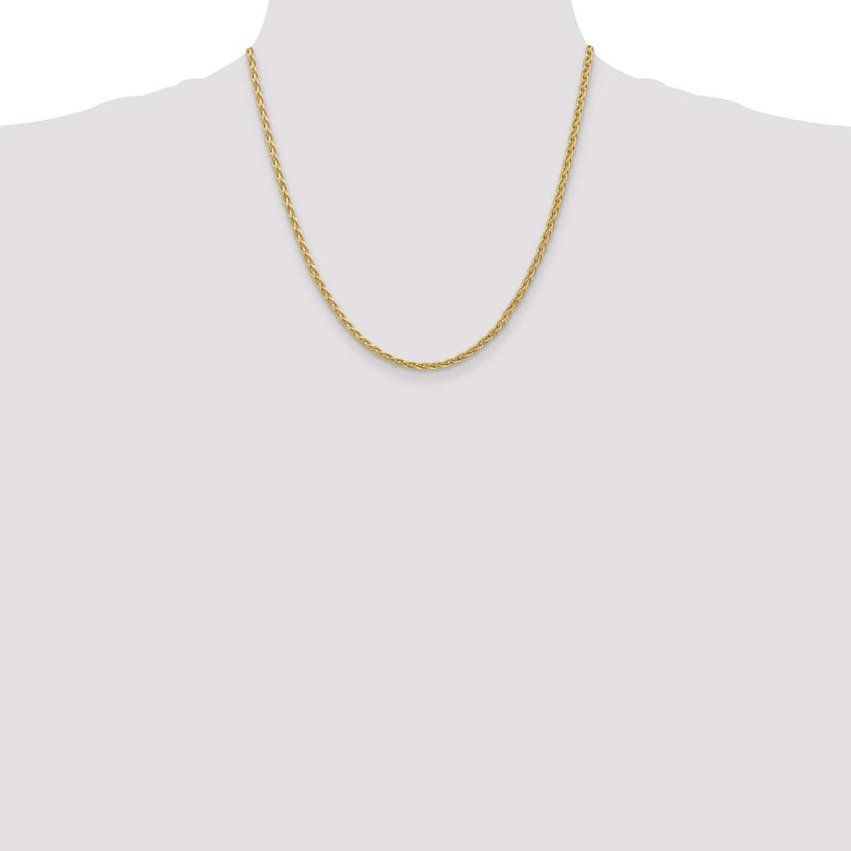 14k 3mm Parisian Wheat Chain-PEN22-20