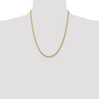 14k 3mm Parisian Wheat Chain-PEN22-22