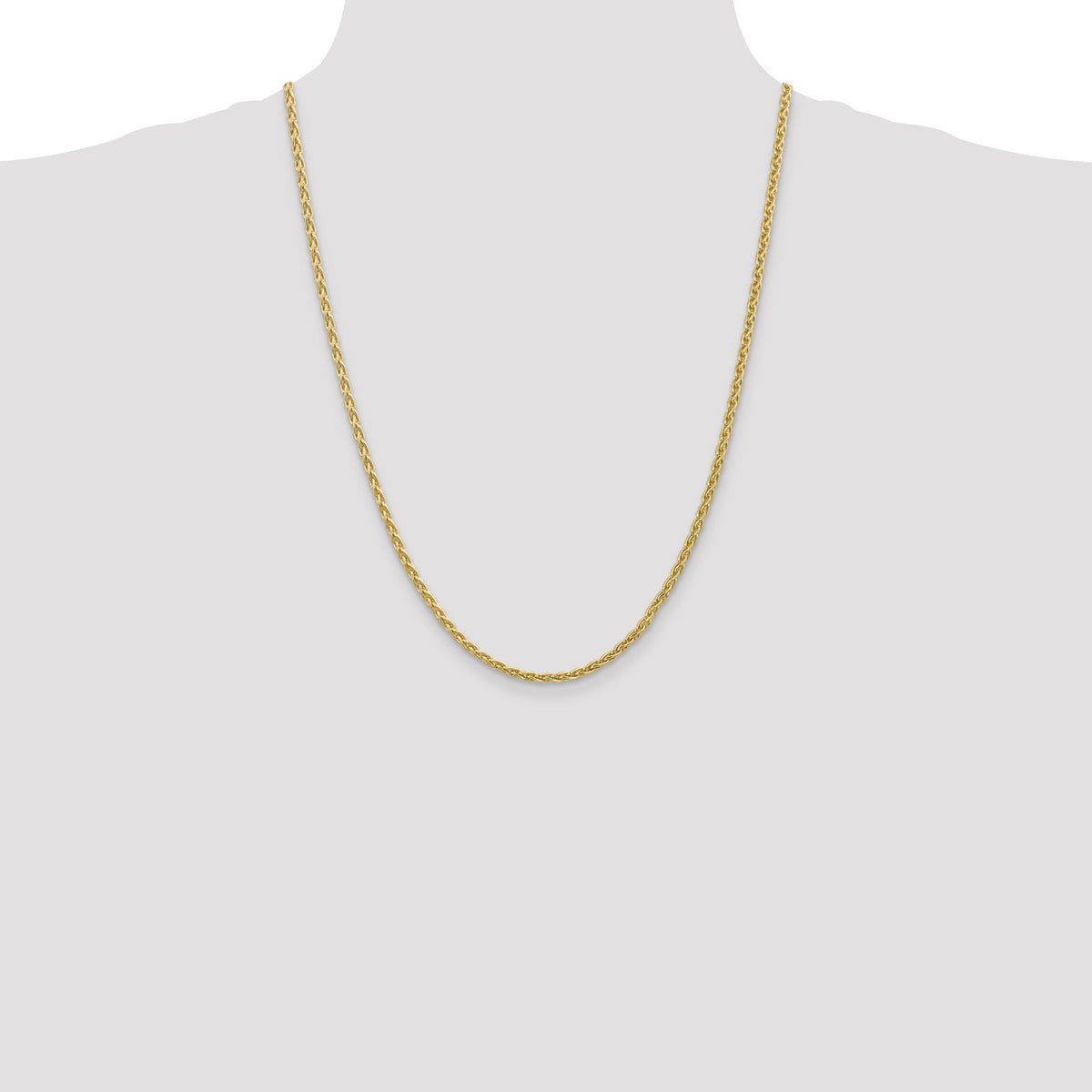 14k 3mm Parisian Wheat Chain-PEN22-24