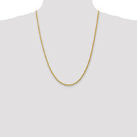 14k 3mm Parisian Wheat Chain-PEN22-24