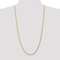 14k 3mm Parisian Wheat Chain-PEN22-30