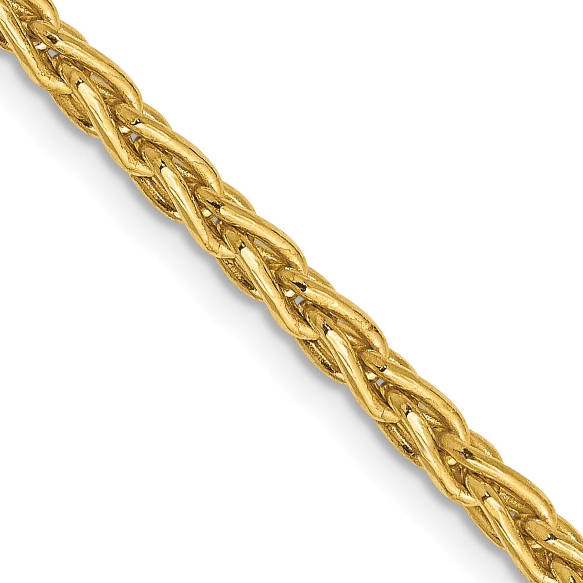 14k 3mm Parisian Wheat Chain-PEN22-18
