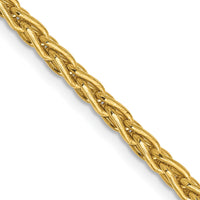 14k 3mm Parisian Wheat Chain-PEN22-18