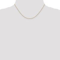 14k 1.2mm D/C Beaded Pendant Chain-PEN247-16
