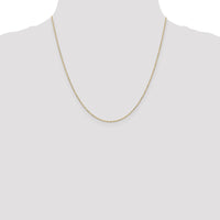 14k 1.2mm D/C Beaded Pendant Chain-PEN247-20