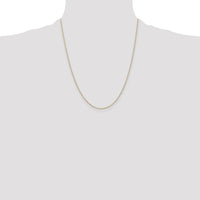 14k 1.2mm D/C Beaded Pendant Chain-PEN247-22