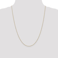 14k 1.2mm D/C Beaded Pendant Chain-PEN247-24