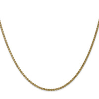 14k 1.05mm Spiga with Spring Ring Clasp Chain-PEN259-16