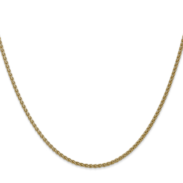 14k 1.05mm Spiga with Spring Ring Clasp Chain-PEN259-22