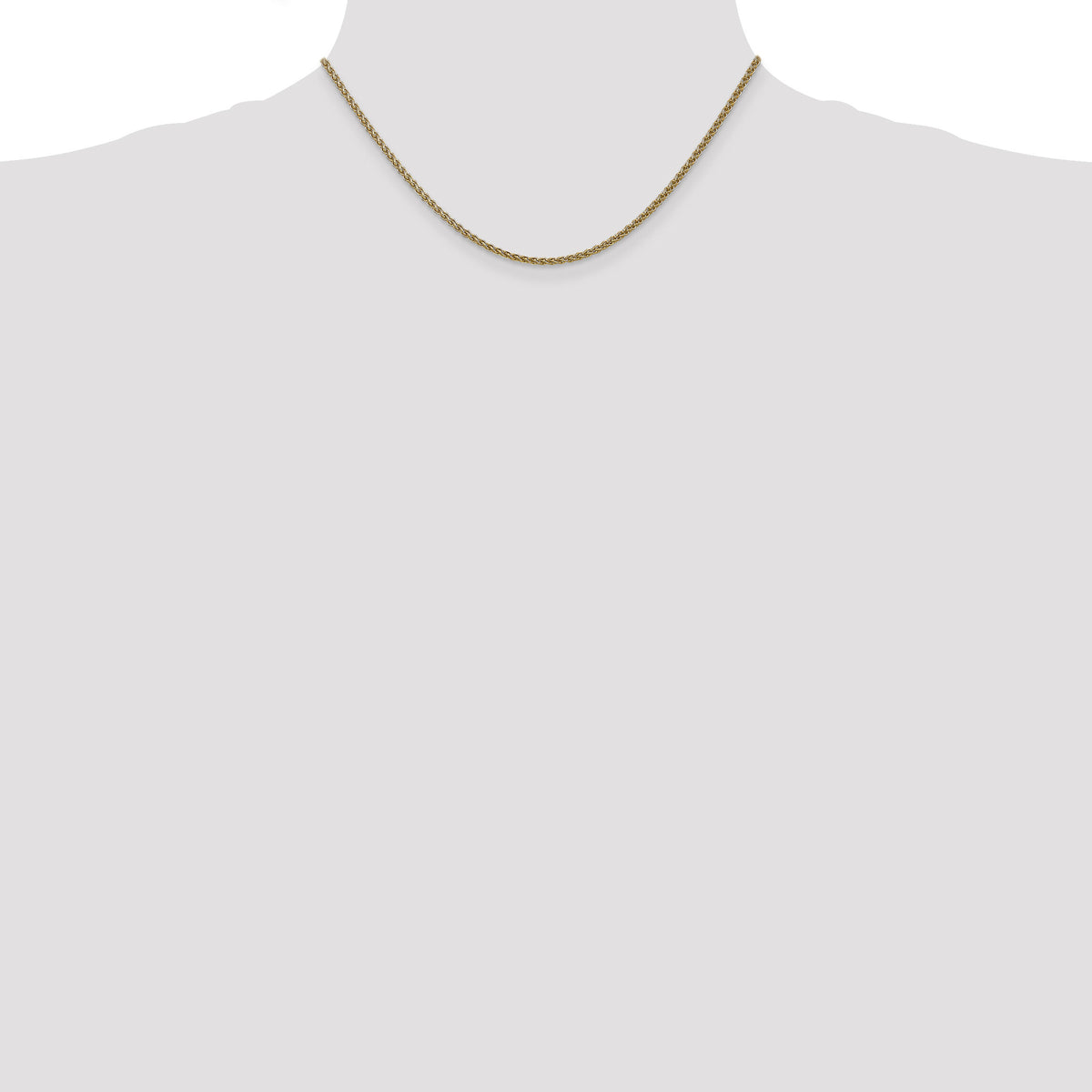 14k 1.05mm Spiga with Spring Ring Clasp Chain-PEN259-16