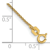 14k 1.05mm Spiga with Spring Ring Clasp Chain-PEN259-8