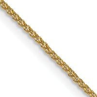 14k 1.05mm Spiga with Spring Ring Clasp Chain-PEN259-22