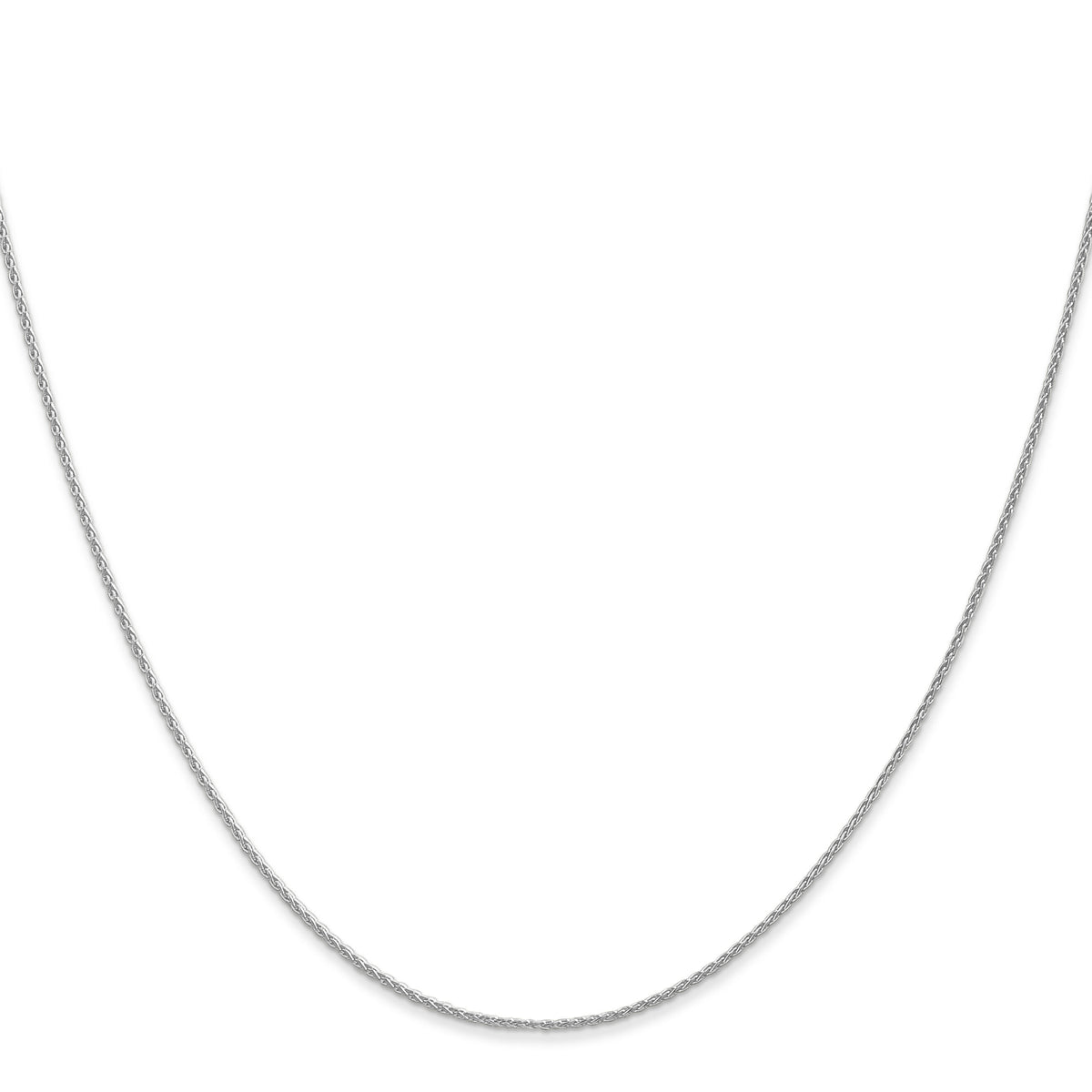 14k White Gold 1mm Parisian Wheat Chain-PEN260-14