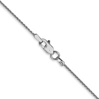 14k White Gold 1mm Parisian Wheat Chain-PEN260-24