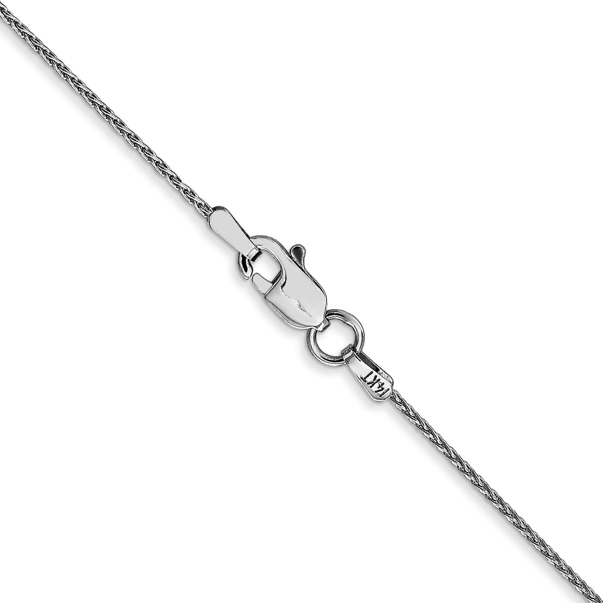 14k White Gold 1mm Parisian Wheat Chain-PEN260-30