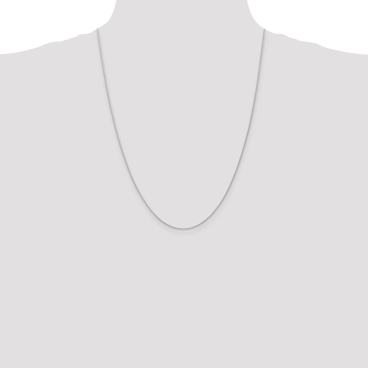 14k White Gold 1mm Parisian Wheat Chain-PEN260-24