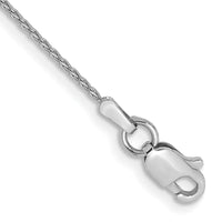 14k White Gold 1mm Parisian Wheat Chain Anklet-PEN260-10