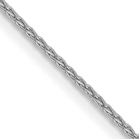 14k White Gold 1mm Parisian Wheat Chain-PEN260-16