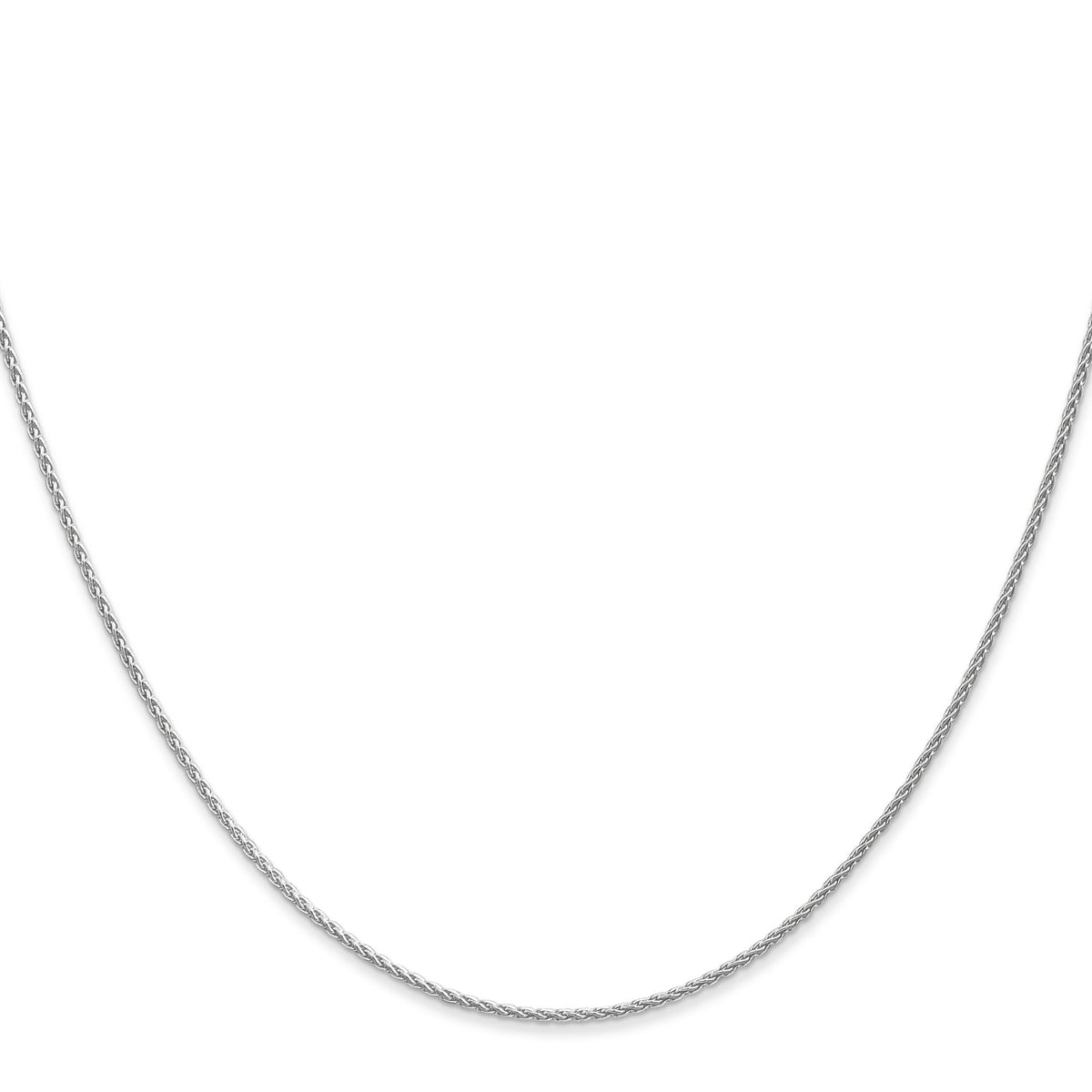 14k White Gold 1.2mm Parisian Wheat Chain-PEN261-30
