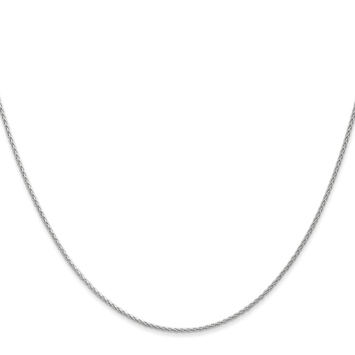 14k White Gold 1.2mm Parisian Wheat Chain-PEN261-16