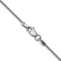 14k White Gold 1.2mm Parisian Wheat Chain-PEN261-30
